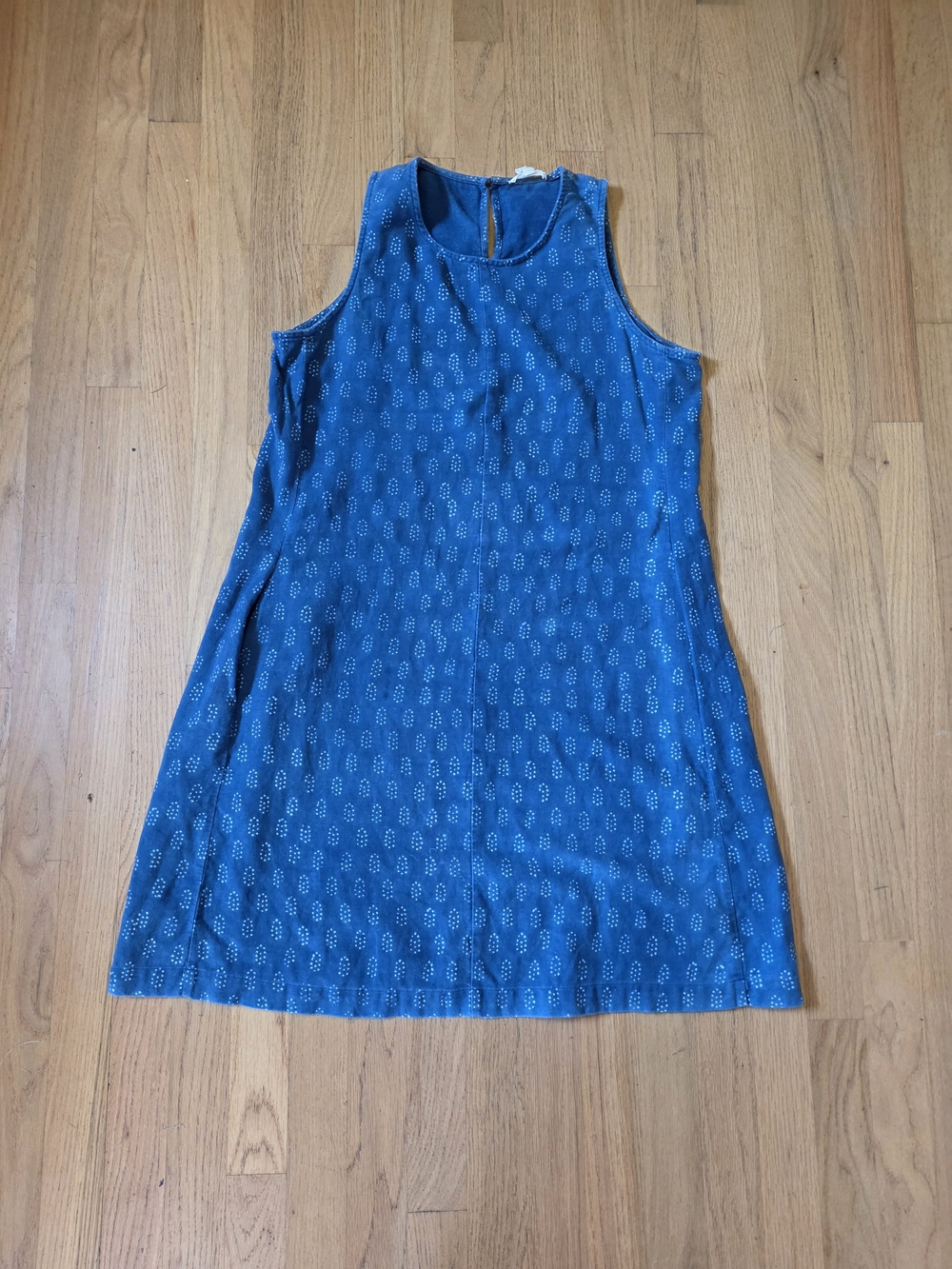Eileen Fisher Blue Sleeveless A-Line Dress Size Small
